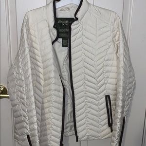 white eddie bauer jacket